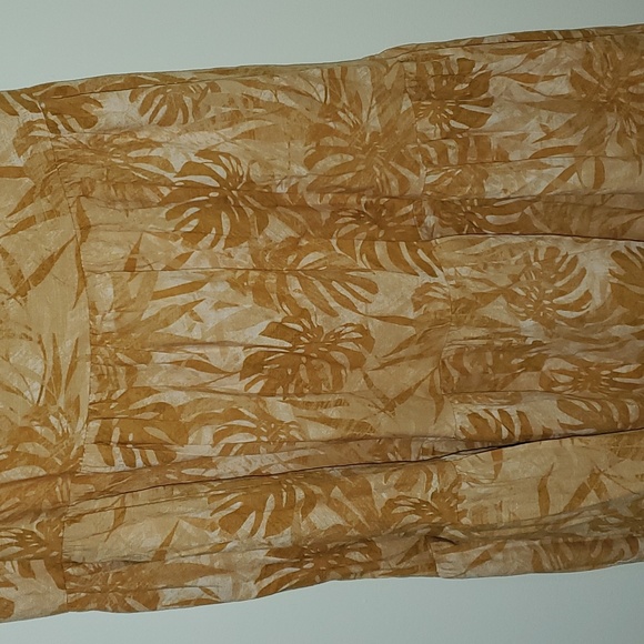 Lulus Veranda Vibes Beige Tropical Print Tiered Maxi Skirt Size XL - Picture 8 of 10